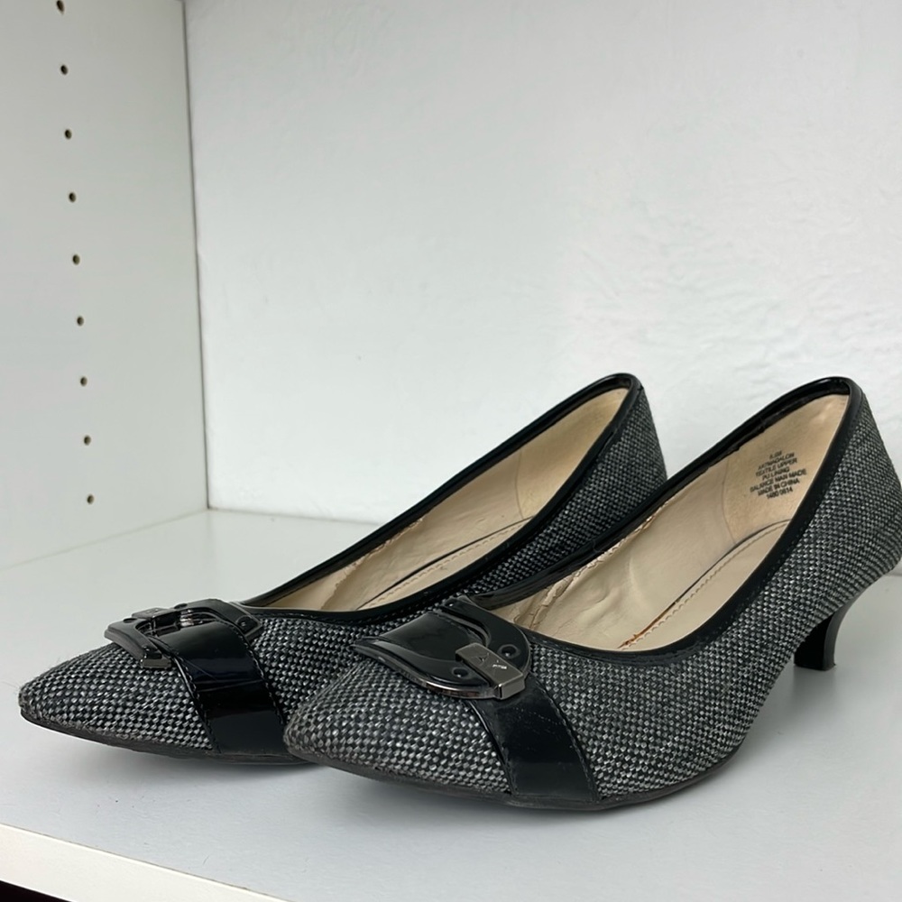 Tweed kitten heels